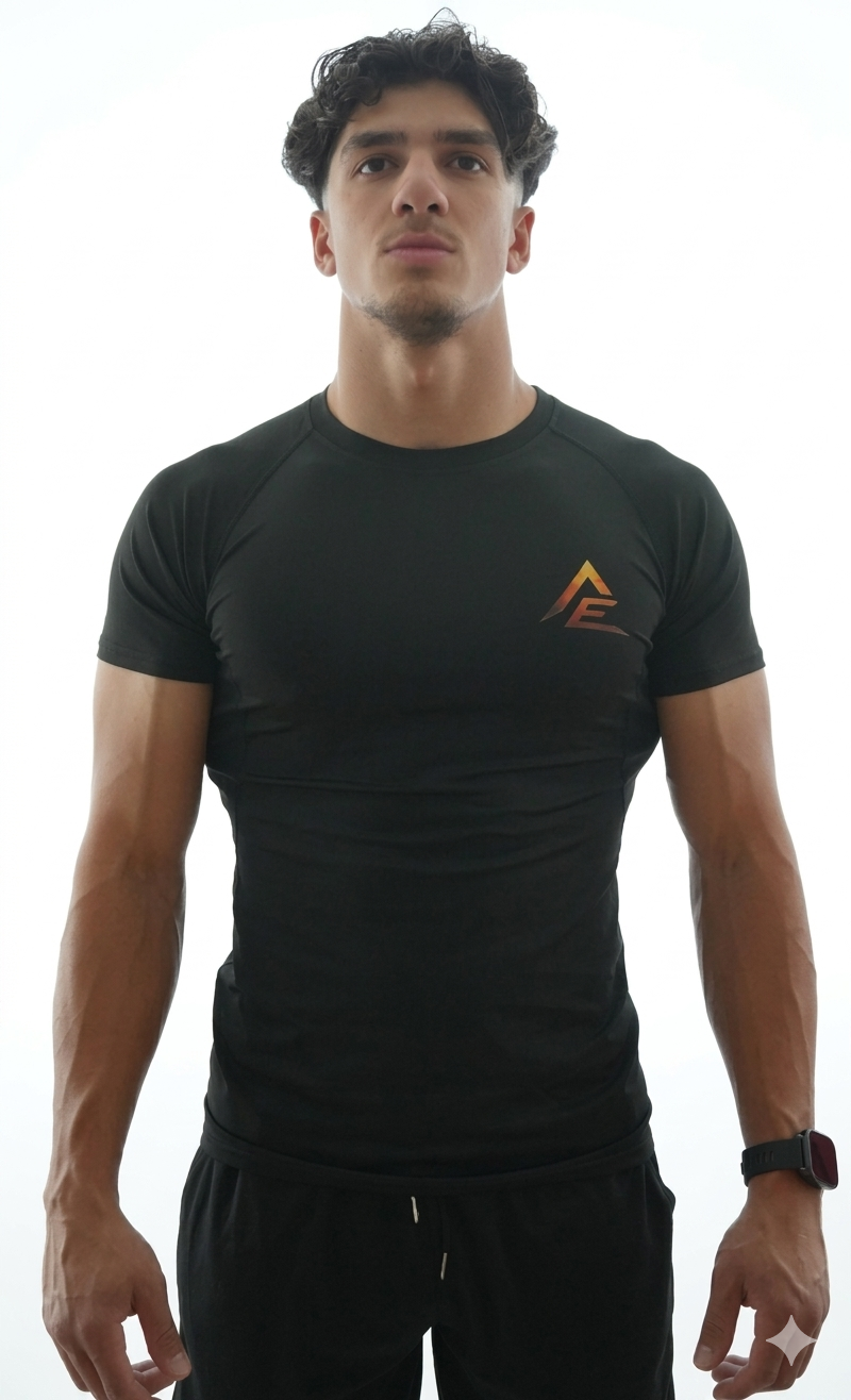 FORGED Compression Tee - Black / Gold