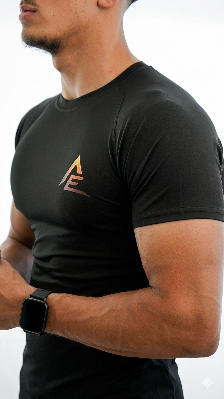 FORGED Compression Tee - Black / Gold