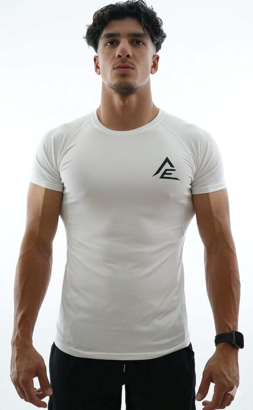 FORGED Compression Tee - White / Black