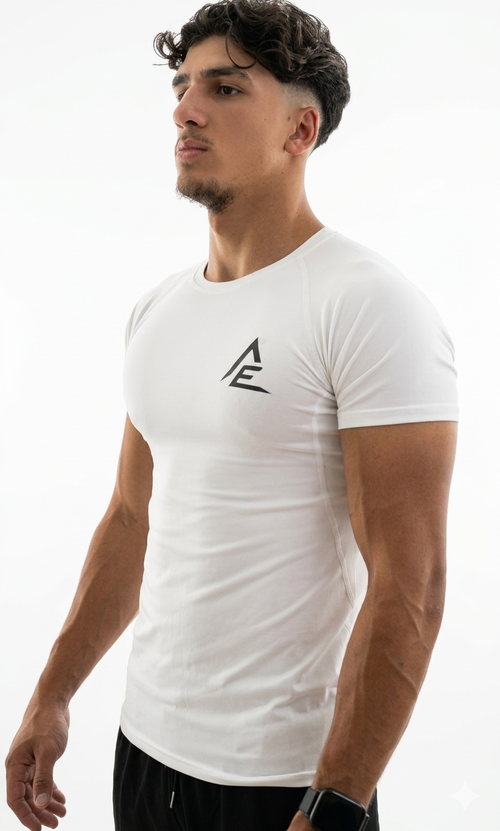 FORGED Compression Tee - White / Black