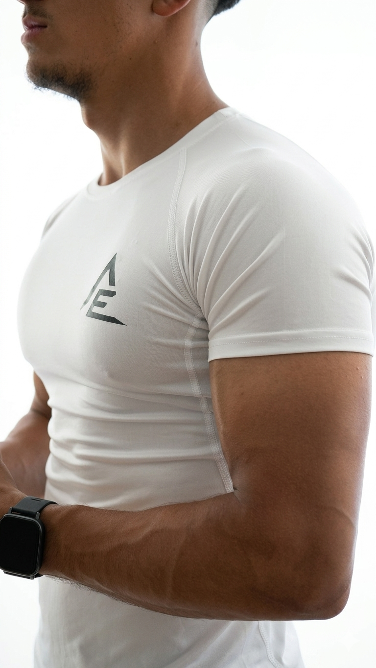 FORGED Compression Tee - White / Black