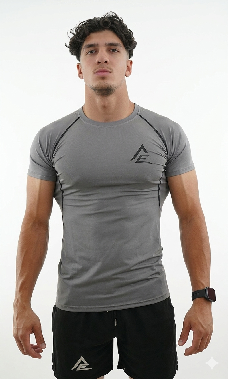 FORGED Compression Tee - Grey / Black