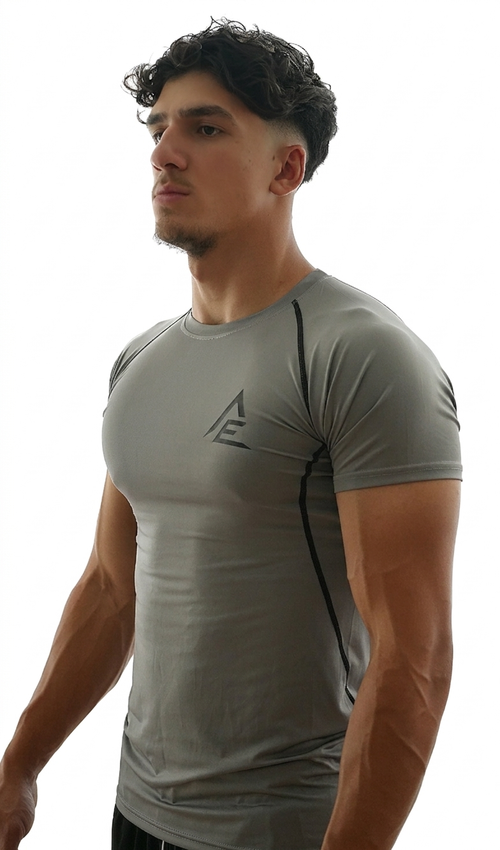 FORGED Compression Tee - Grey / Black