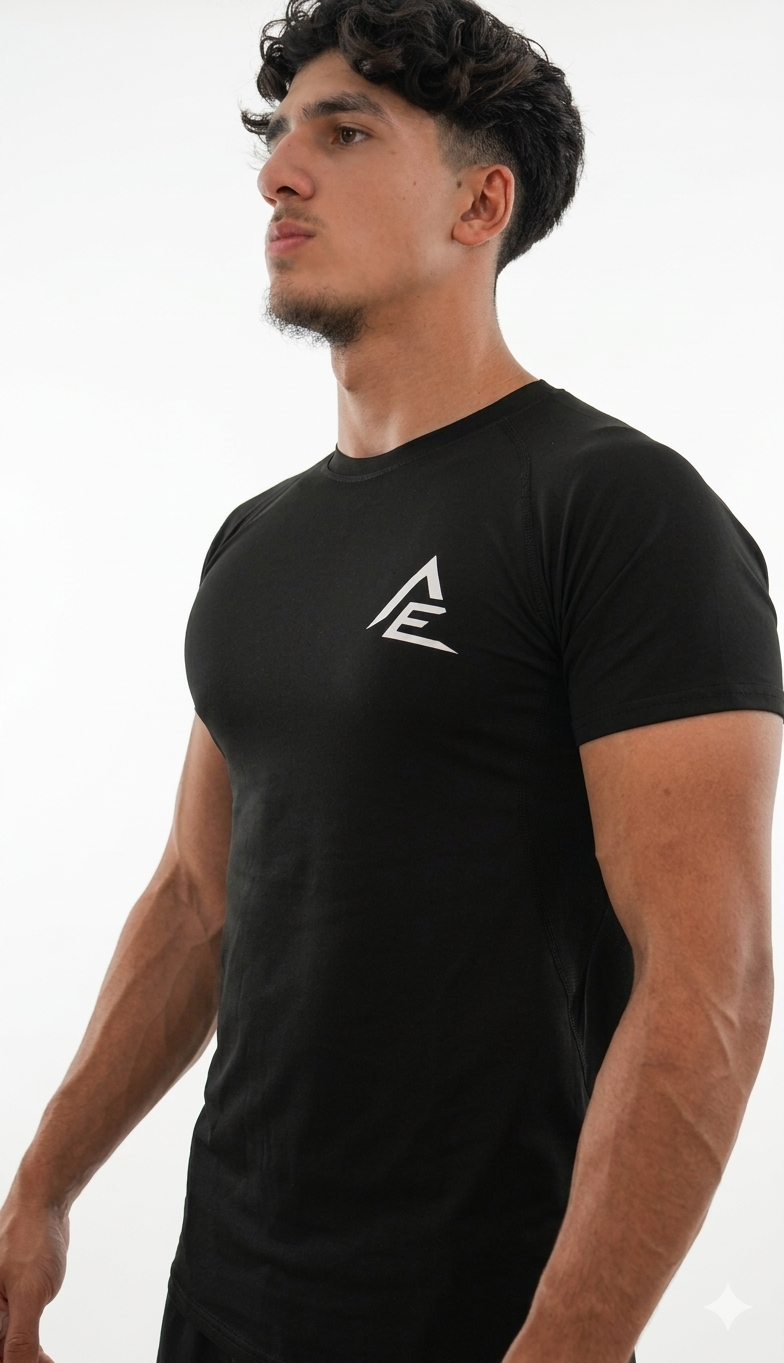 FORGED Compression Tee - Black / White