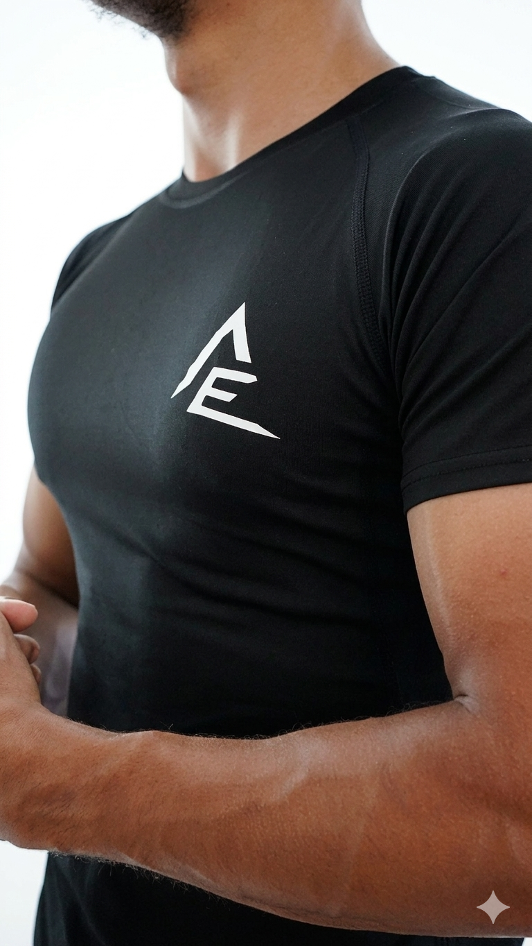 FORGED Compression Tee - Black / White