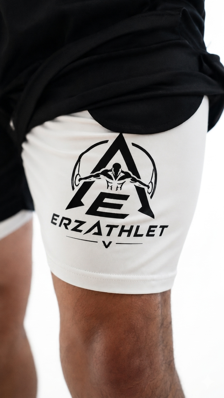 FORGED Hybrid Shorts - Black / White