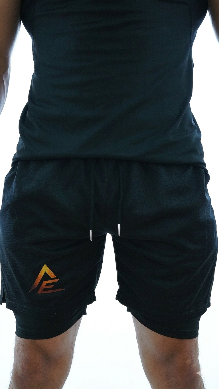 FORGED Hybrid Shorts - Black / Gold