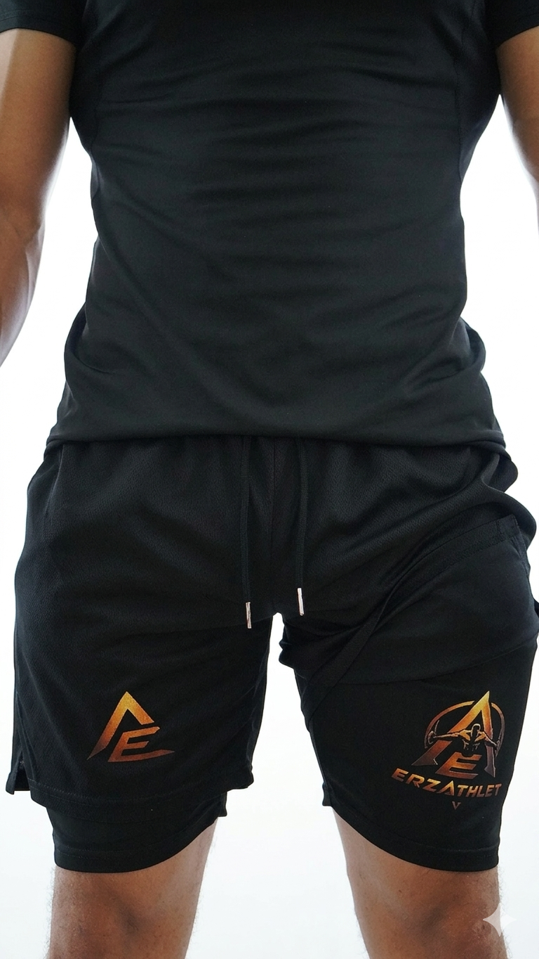 FORGED Hybrid Shorts - Black / Gold