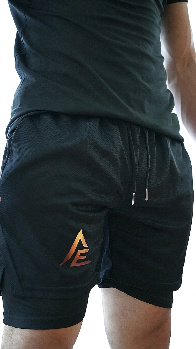 FORGED Hybrid Shorts - Black / Gold